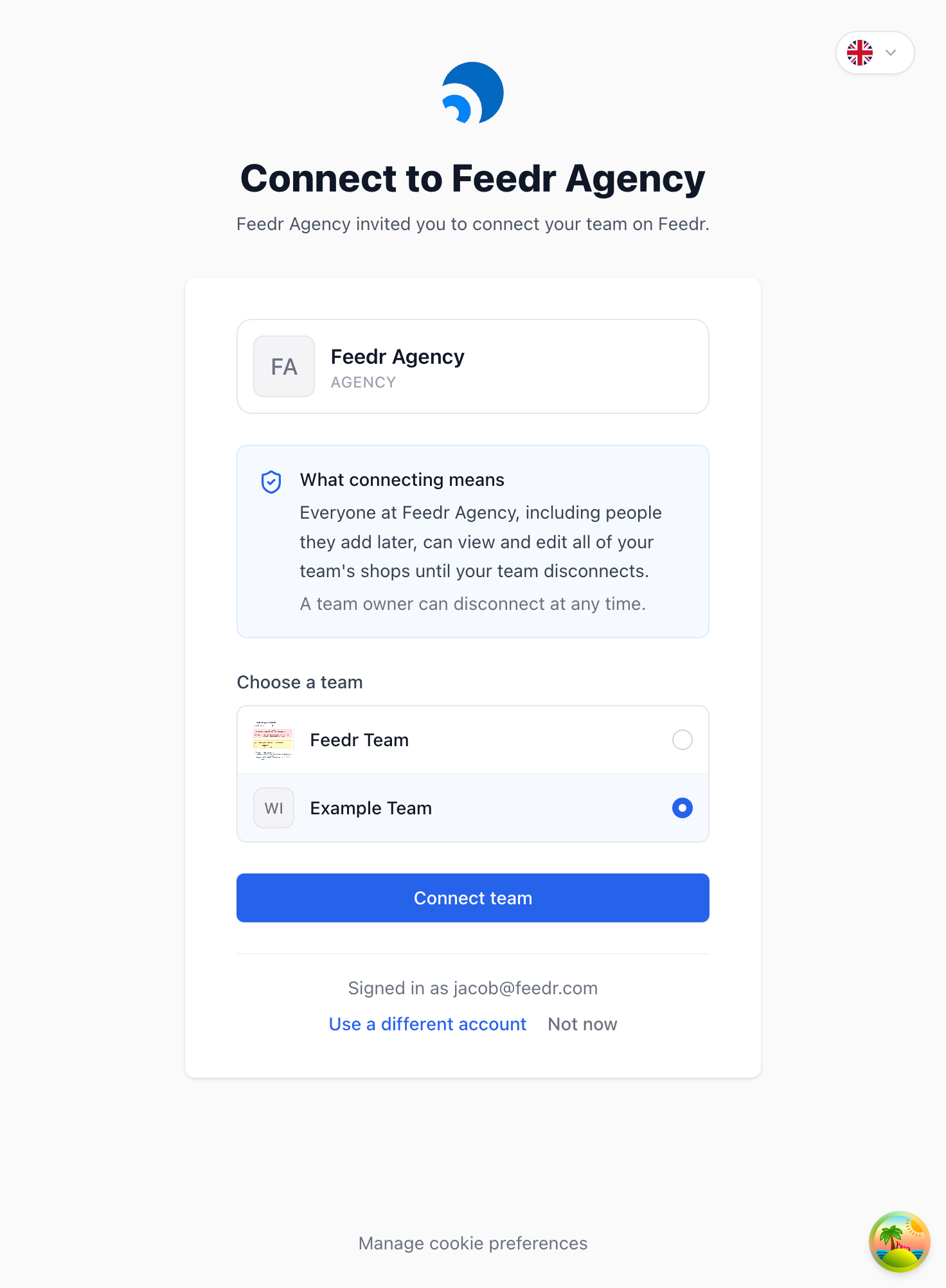 Connecting your team to an agency