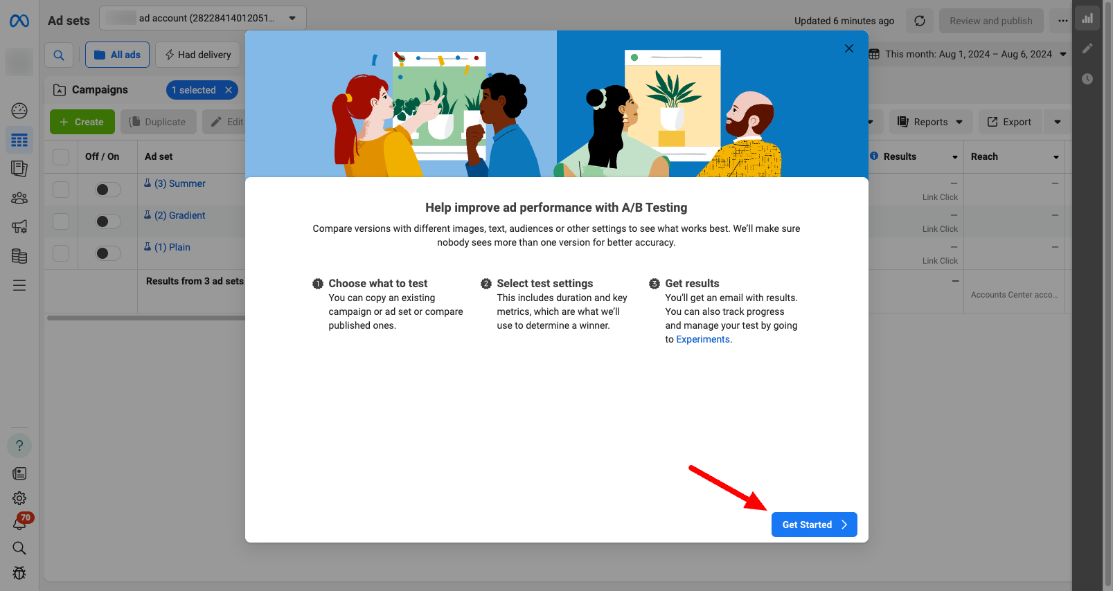 A/B Test Setup 1