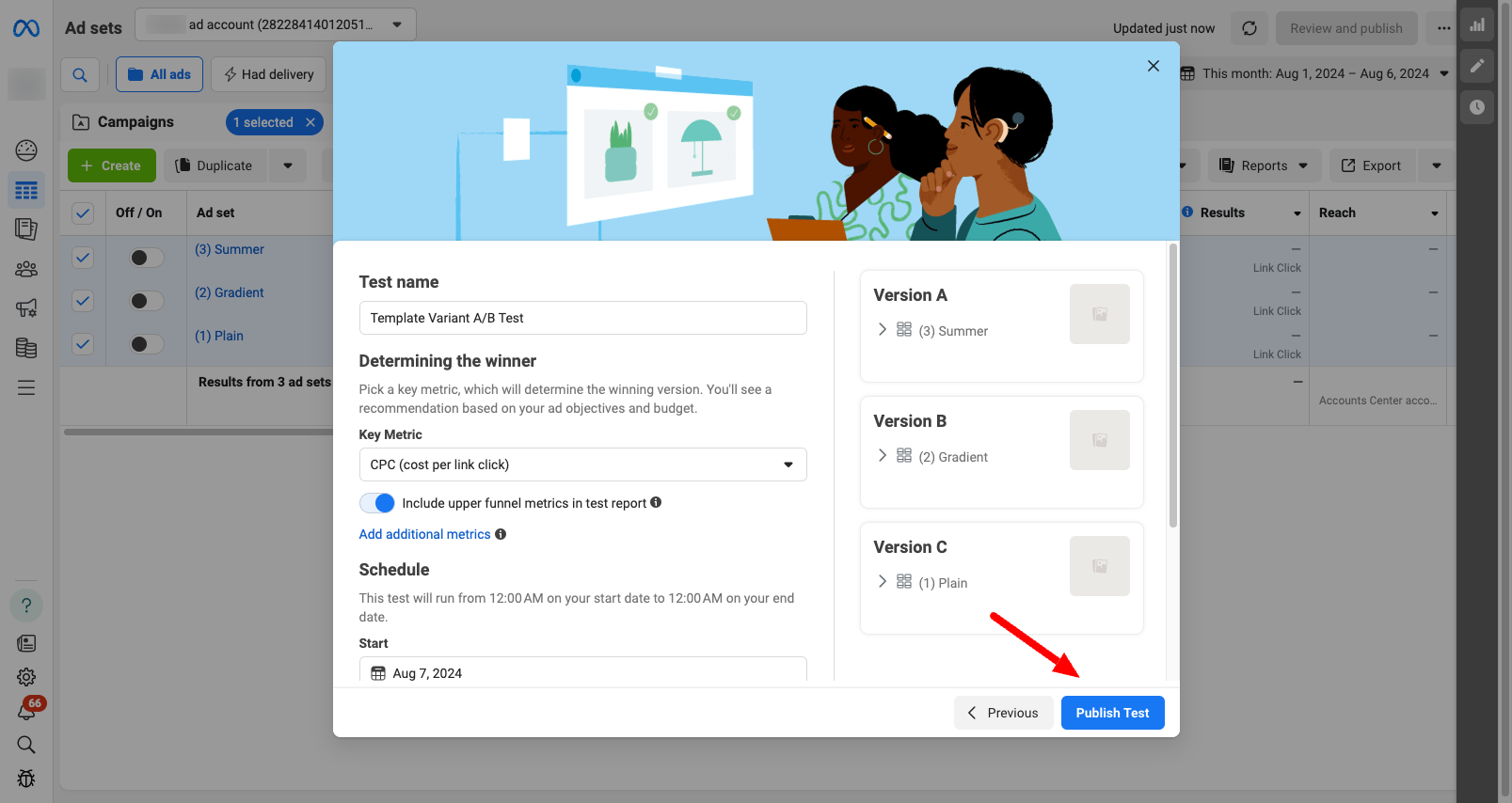 A/B Test Setup 2