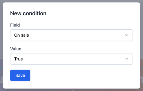 Condition modal