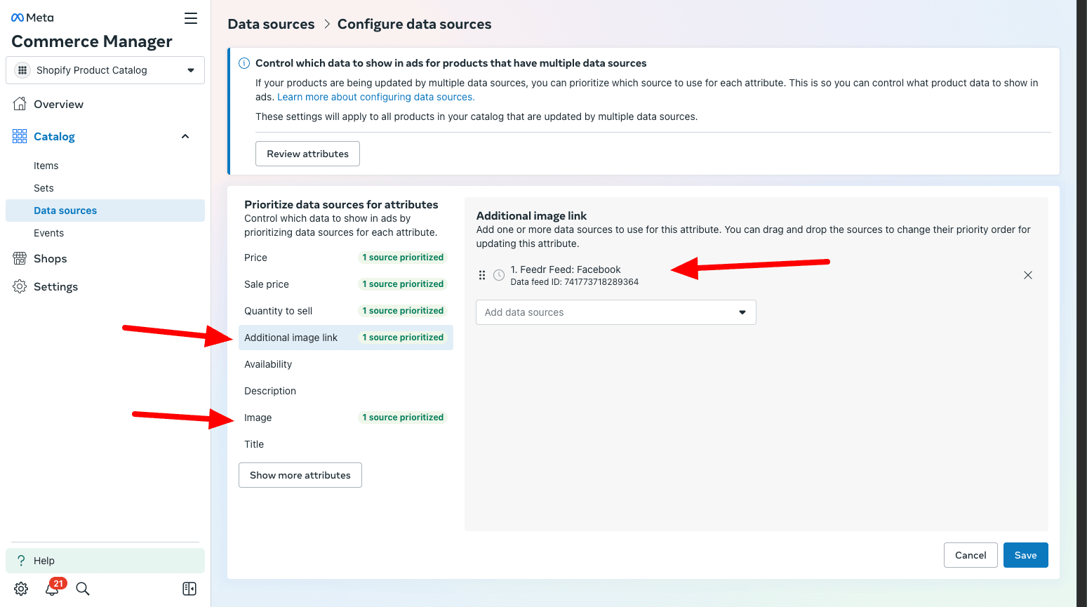 Configure data sources