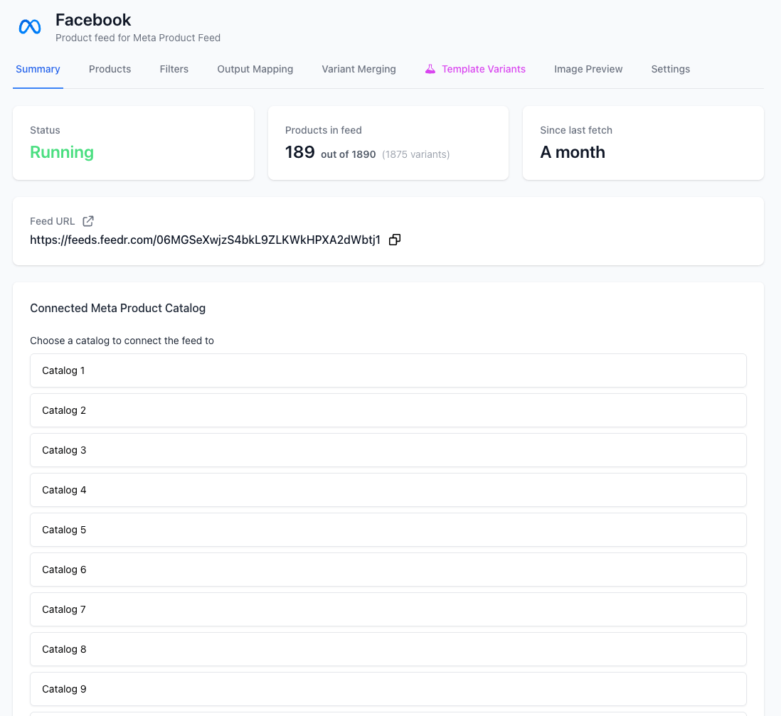 Connecting your feed