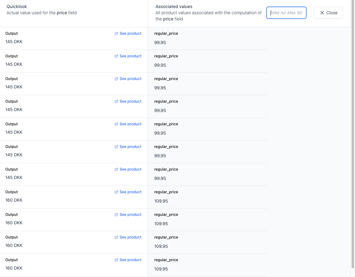 A screenshot showing the Round mutation results.