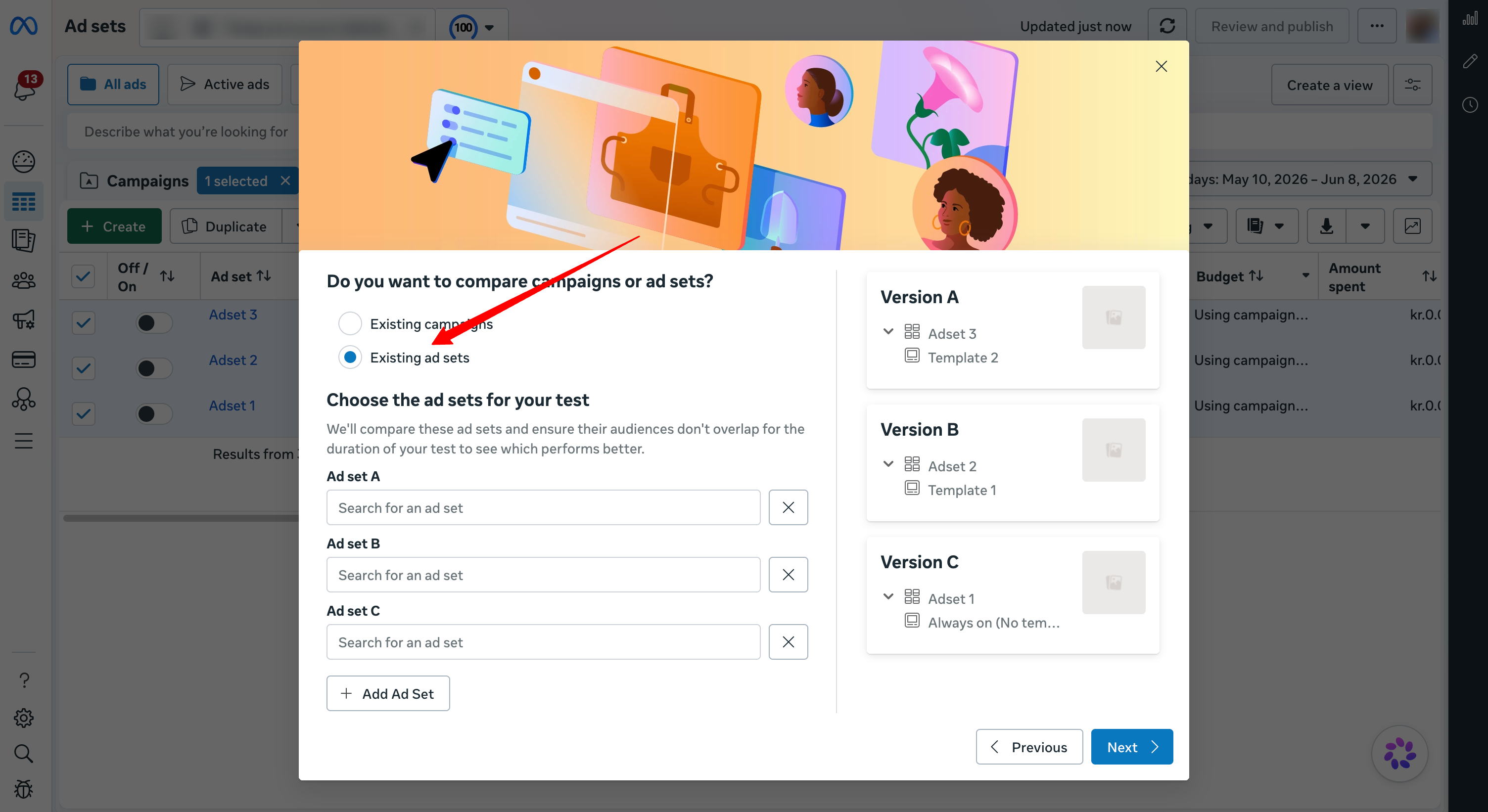 A/B Test Setup 1