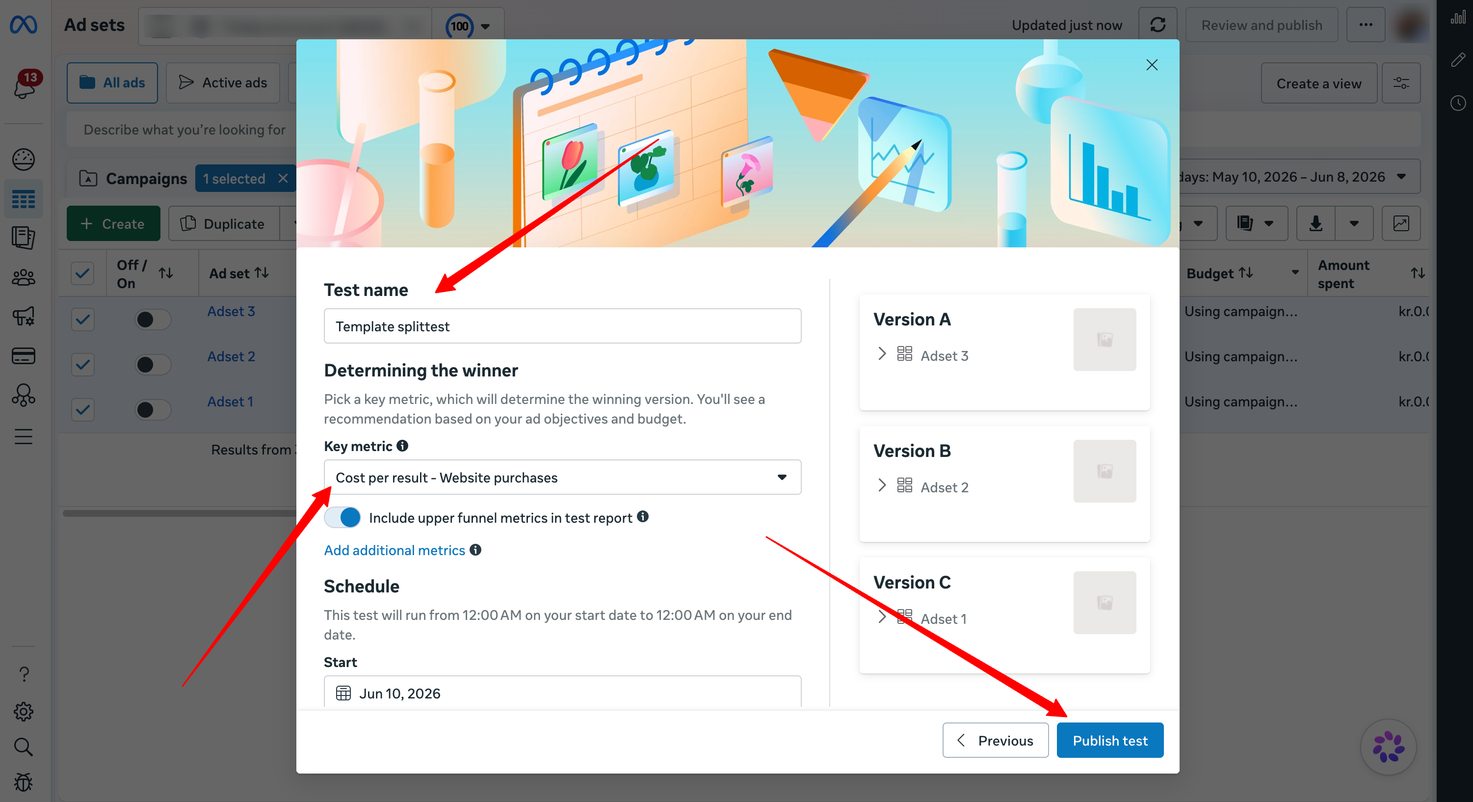 A/B Test Setup 2